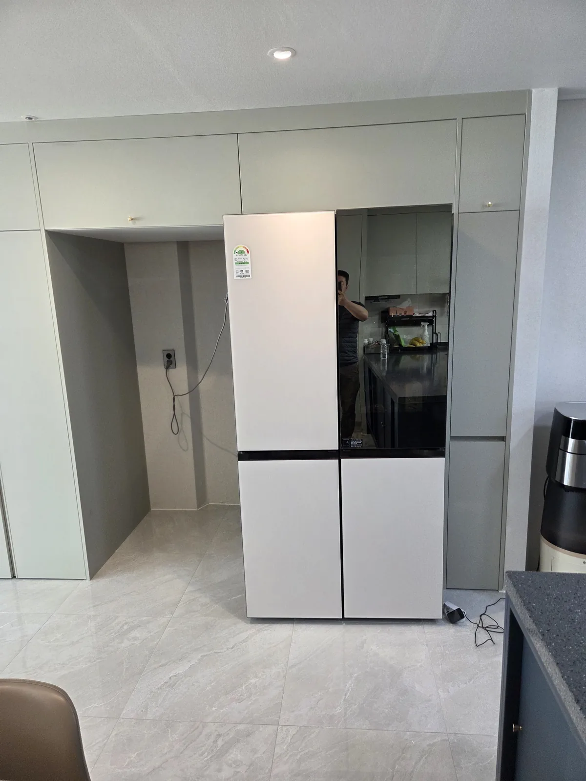 LG 오브제컬렉션 4도어 빌트인 매립 시공 서울 서초구 시공 후